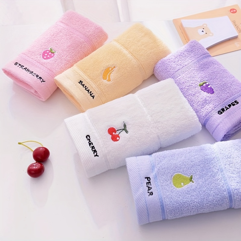 3 Handuk Bermotif Buah Warna A - Cloth Face Mask Washable ulasan dan harga